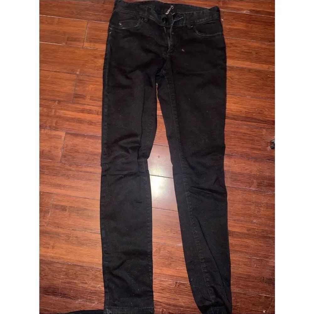 Black H&M Skinny Straight Leg Black Jeans Size 4